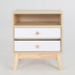 2X Bedside Table Side Storage Cabinet Nightstand Bedroom 2 Drawer ANYA OAK