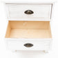 2X Bedside Table 2 Drawer Vintage Side Table Storage Cabinet Bedroom LYDIA WHITE