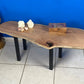 Coffee side table Silky Oak handmade with legs