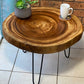 Round Raintree Wood Live Edge Coffee Table