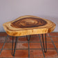 Round Raintree Wood Live Edge Coffee Table