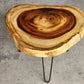 Round Raintree Wood Live Edge Coffee Table