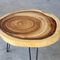 Round Raintree Wood Live Edge Coffee Table