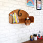 Wooden Wall Mounted Book Shelf CAT theme for children's room