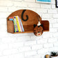 Wooden Wall Mounted Book Shelf CAT theme for children's room