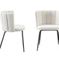 Amelia Boucle Beige Dining Chairs - Set of 2