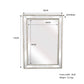 Silver Beaded Framed Mirror - Rectangle 80cm x 110cm