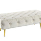 Shirley Ottoman Beige Velvet