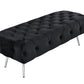 Shirley Ottoman Black Velvet