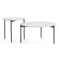 Interior Ave - Bianco Nested Coffee Table Set - Marble & Black