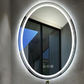 Interior Ave - LED Oval Frameless Salon / Bathroom Wall Mirror - 50 x 70cm