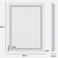 Interior Ave - LED Rectangle Frameless Salon / Bathroom Wall Mirror - 70 x 50cm