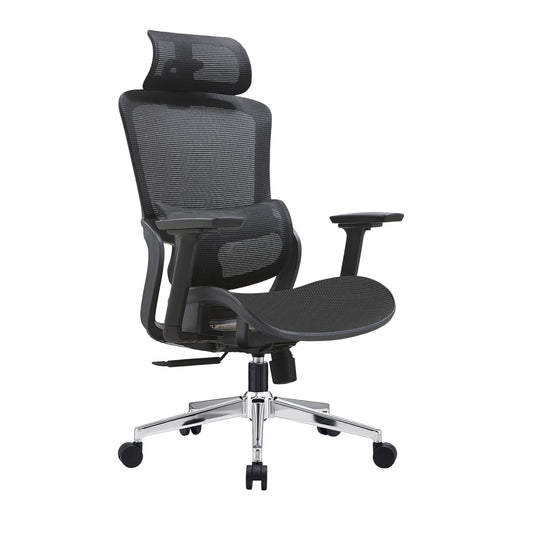 Elena High Back Full Mesh Ergonomic Office Chair In Black