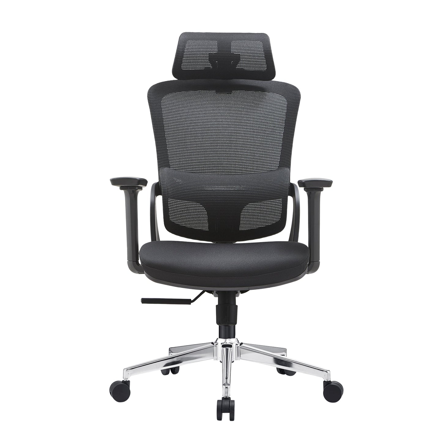 Elena High Back Fabric Seat Ergonomic Office Chair In Black