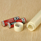 10 Pack Taper Stick White Battery Candle - Natural Flame Light Colour No Flicker - Gold Stand Base