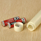 20 Pack Taper Stick White Battery Candle - Natural Flame Light Colour No Flicker - Gold Stand Base