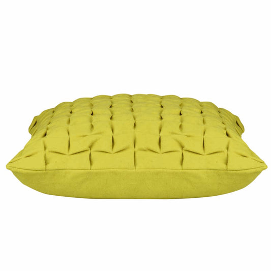 Flux Mustard Yellow 3D Textured Cushion Cover