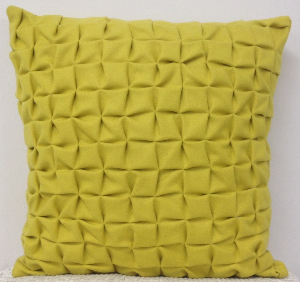 Pack of 4 Flux Mustard Yellow 3D Textured 45cm x 45cm Cushion Covers