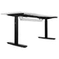 WalkingPad MC21 with Dual Motor Automatic Standing Desk 180cm in White/Black and Cable Management