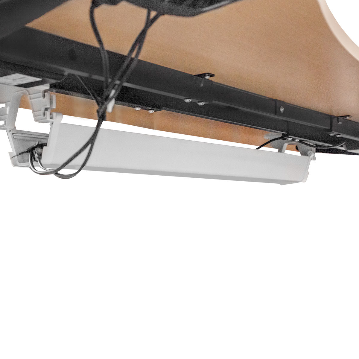 LSG Pacer M5 with Dual Motor Automatic Standing Desk 150cm in Oak/Black and Cable Management