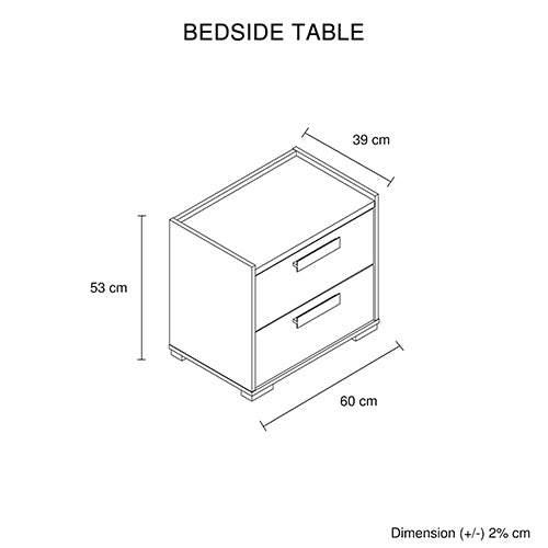 Queen 4 Pcs Bedroom Suite with Dresser Fabric Upholstery MDF Combination of Black & Cement Colour