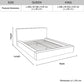 Ralph Queen Bed Frame Fabric Upholstery in KD slat