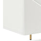 Buffet Sideboard Colour Ceramic Top MDF in Glossy White Gold Colour