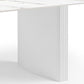 Dining Table Sintered Stone Top MDF Table Base High Glossy White