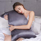 Gioia Casa Luxury Pillowcase 2 Pack - 100% Pure Mulberry Silk on Both Sides - Charcoal