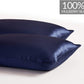 Gioia Casa Luxury Pillowcase 2 Pack - 100% Pure Mulberry Silk on Both Sides - Navy Blue