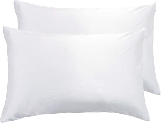 Gioia Casa Luxury Pillowcase 2 Pack - 100% Pure Mulberry Silk on Both Sides - White