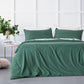 Bamboo Microfibre Quilt Cover Set - Green - Single