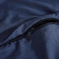 Bamboo Microfibre Quilt Cover Set - Navy - Single