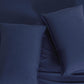 Bamboo Microfibre Quilt Cover Set - Navy - Single