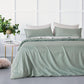 Bamboo Microfibre Quilt Cover Set - Sage Green - Single