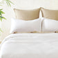 Bamboo Microfibre Quilt Cover Set - White - Single