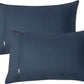 Gioia Casa Vintage Washed 100% Cotton Sheet Set with 1 Pillowcases - Dark Indigo -Single