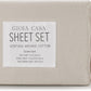 Gioia Casa Vintage Washed 100% Cotton Sheet Set with 1 Pillowcases - Natural - Single