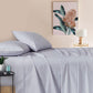 Gioia Casa Vintage Washed 100% Cotton Sheet Set with 1 Pillowcases - Silver - Single