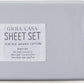 Gioia Casa Vintage Washed 100% Cotton Sheet Set with 1 Pillowcases - Silver - Single