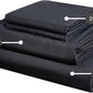 Bamboo Microfibre Sheet Set - Charcoal - Single