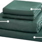 Bamboo Microfibre Sheet Set - Green - Single