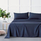 Bamboo Microfibre Sheet Set - Navy - Single