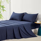 Bamboo Microfibre Sheet Set - Navy - Single