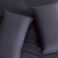 Bamboo Microfibre Quilt Cover Set - Charcoal - Double