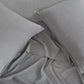 CleverPolly Vintage Washed Microfibre Sheet Set with 2 Pillowcases - Grey - Double