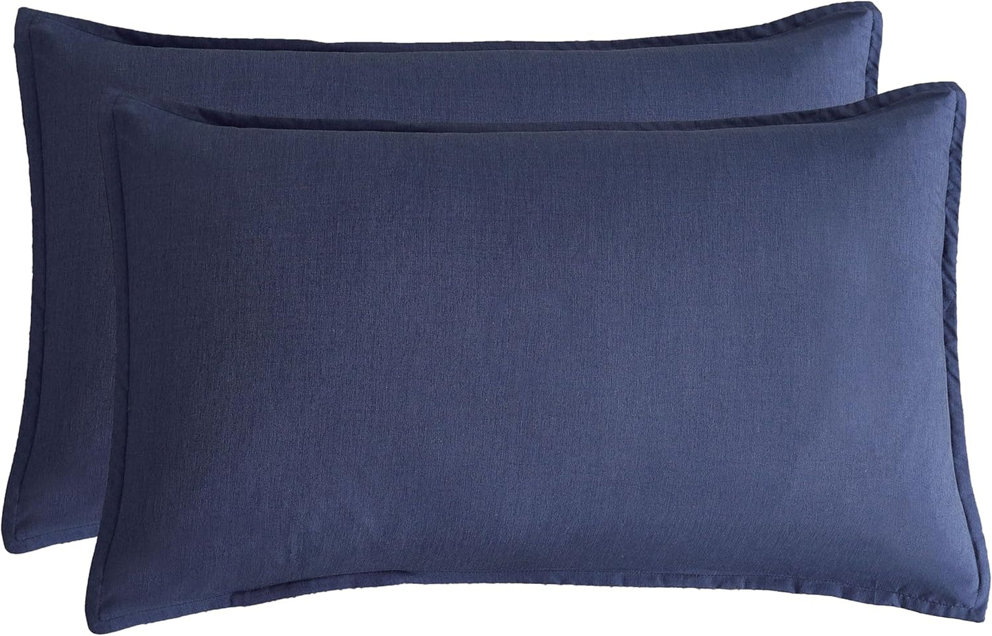 Bamboo Microfibre Quilt Cover Set - Navy - Queen