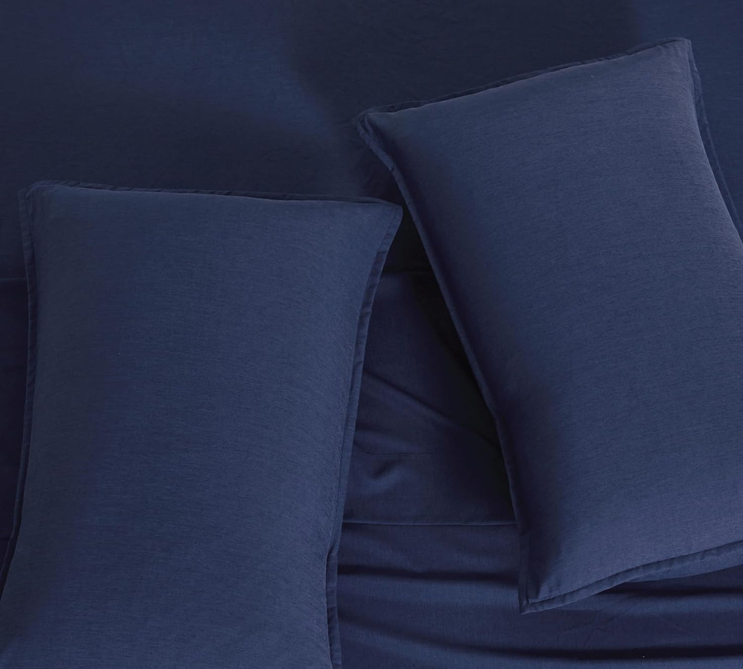 Bamboo Microfibre Quilt Cover Set - Navy - Queen