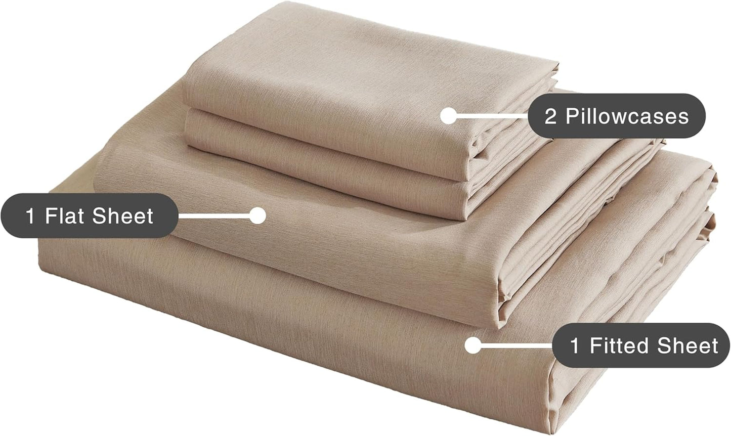 Bamboo Microfibre Sheet Set - Linen - King