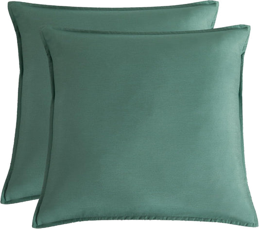 Bamboo Microfibre European Pillowcase x2 (one pair) - Green